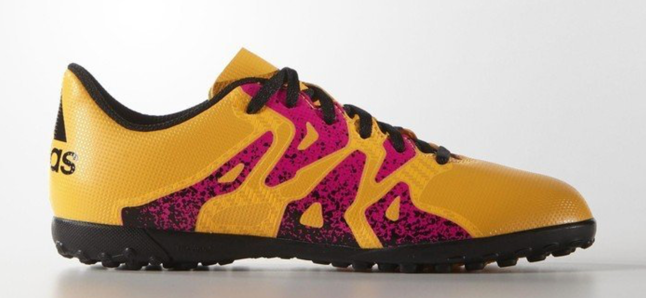 Adidas Kids X 15.4 TF Football Trainers / BNIB / Solar Gold / RRP £50