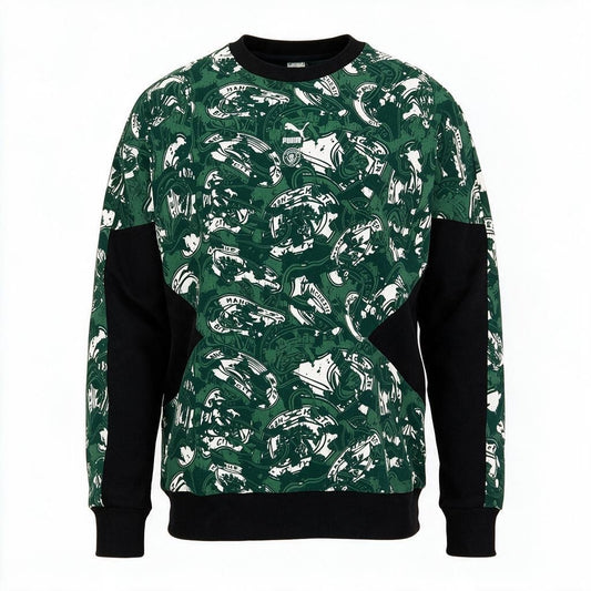 Puma Mens Manchester City Crew Sweat Top / Green / RRP £60