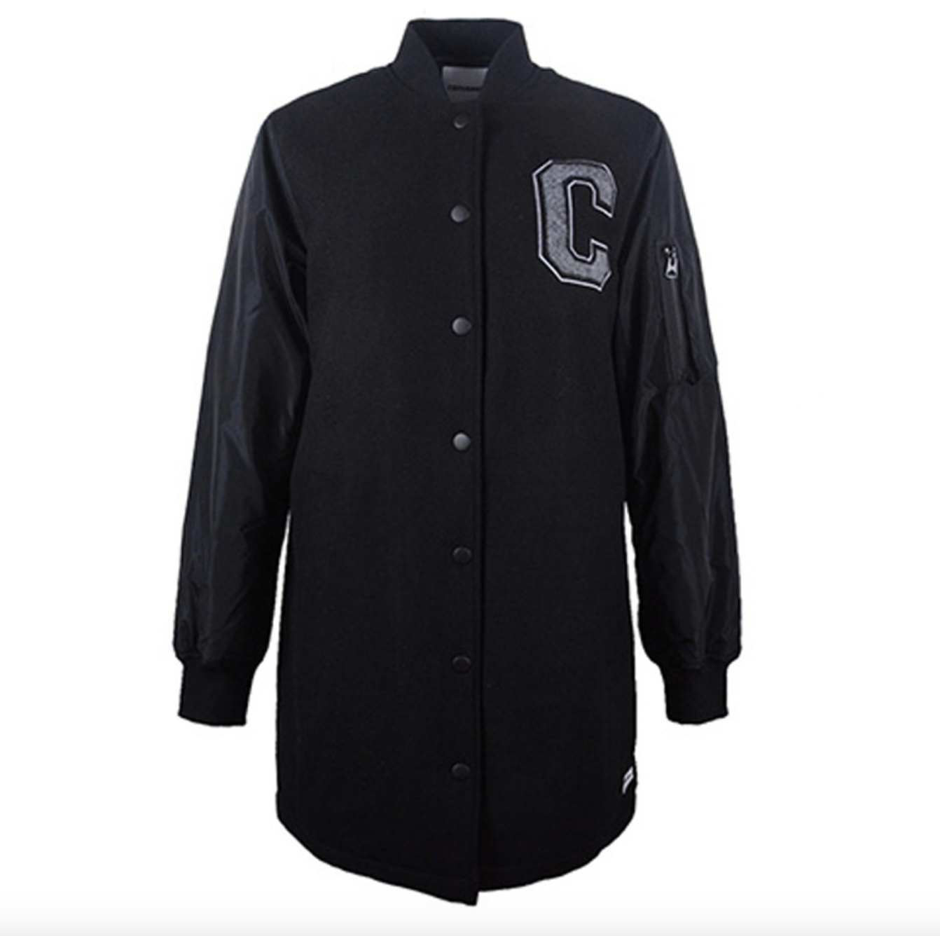 Converse Women's Long MA-1 Baseball Jacket / BNWT / Black / All Sizes