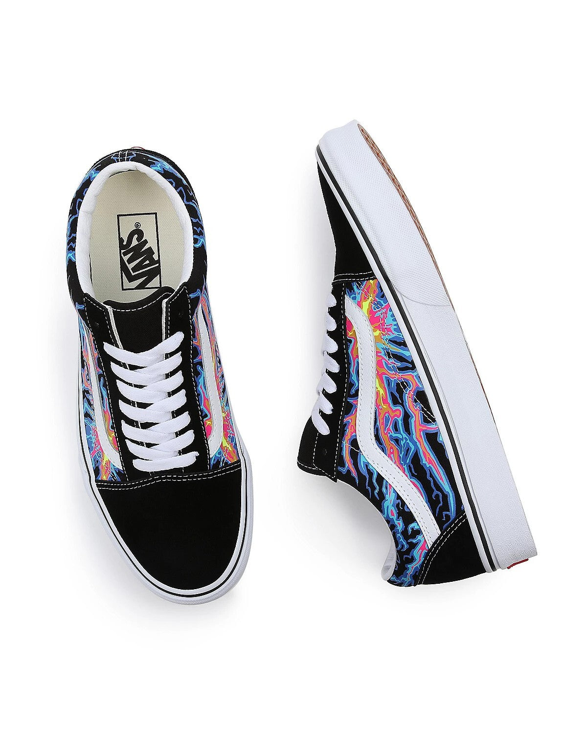 Vans Unisex Old Skool Trainers / Black Electric Flame / RRP £70