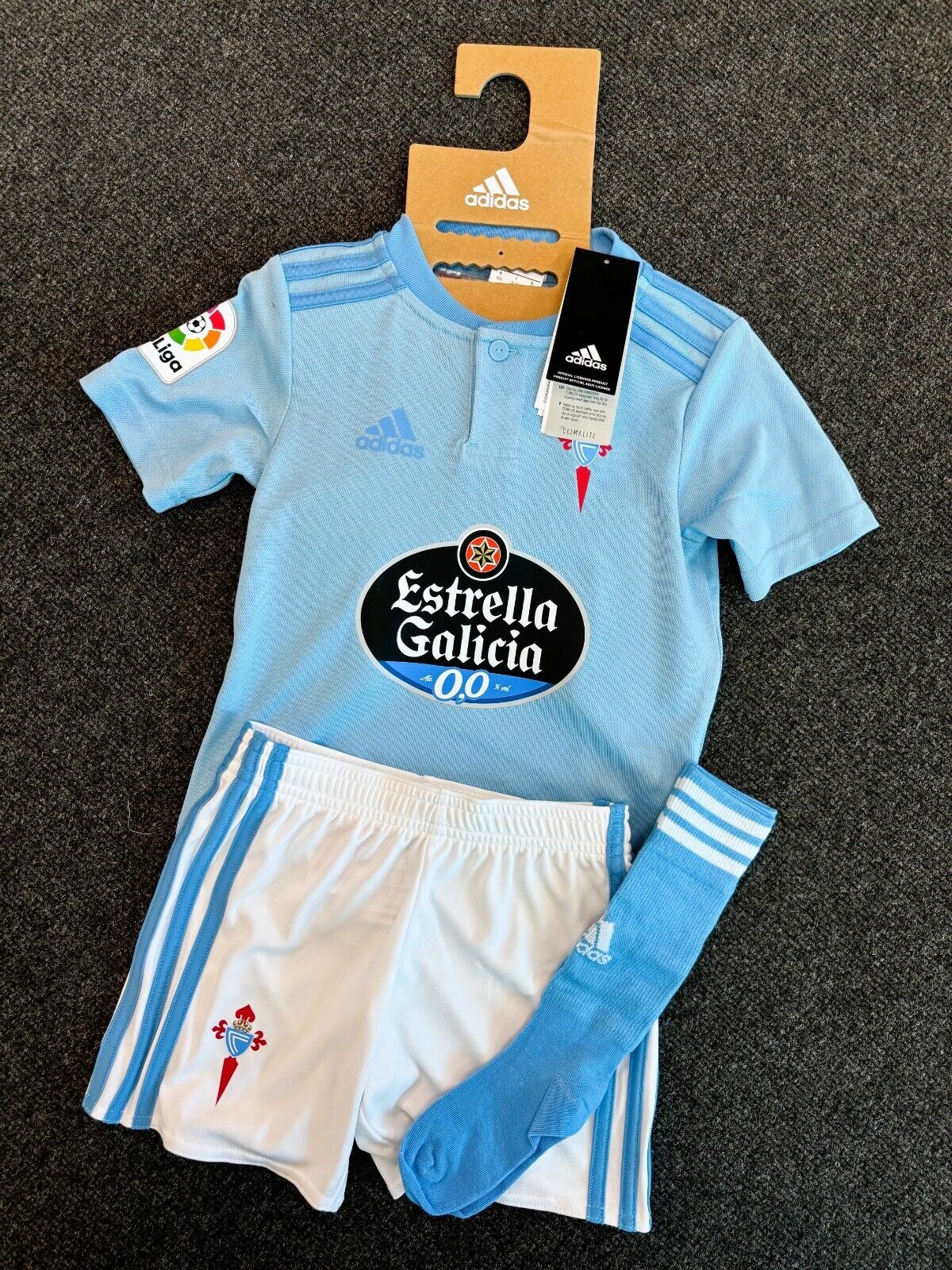 Adidas Toddler Celta Vigo 18-19 Home Full Football Kit / Blue / RRP £45