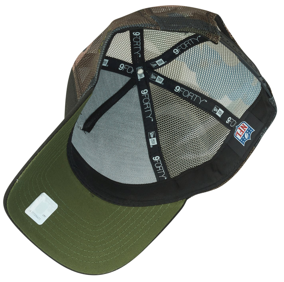 New Era 9FORTY Dallas Cowboys Woodland Camo Trucker Cap / Black Green / RRP £32