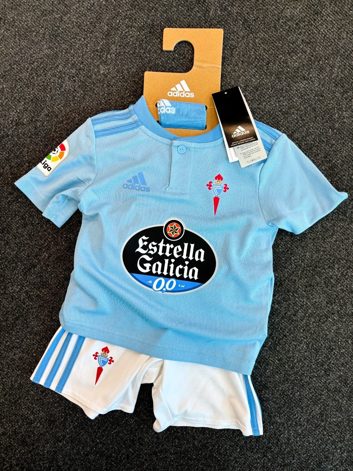 Adidas Toddler Celta Vigo 18-19 Home Full Football Kit / Blue / RRP £45