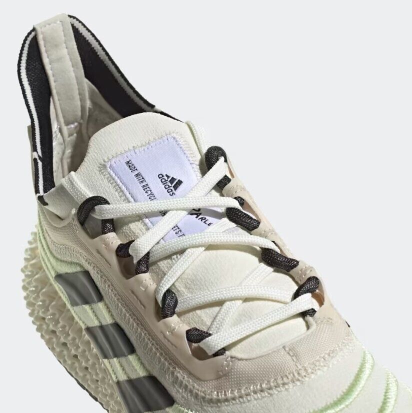 Adidas Unisex 4dfwd x Parley Trainers / Off White Almost Lime / RRP £200