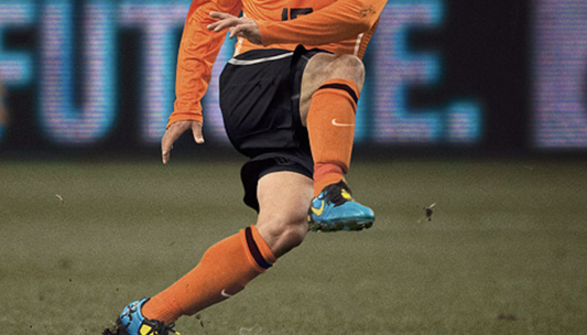 Nike Netherlands Home Orange Football Socks / World Cup 2010 / Orange / RRP £15