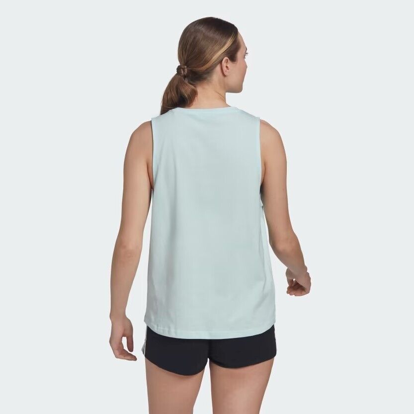 Adidas Womens Essential Big Logo Tank Top / Light Blue / RRP £22