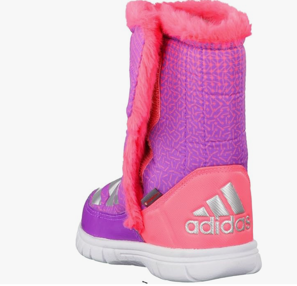 Adidas Infant Kids Lumi Lumi Snow Winter Boot Trainer / Pink White / RRP £45