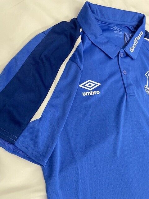Everton Umbro 2019-20  Training Polo T-Shirt / BNWT / Blue / RRP £38
