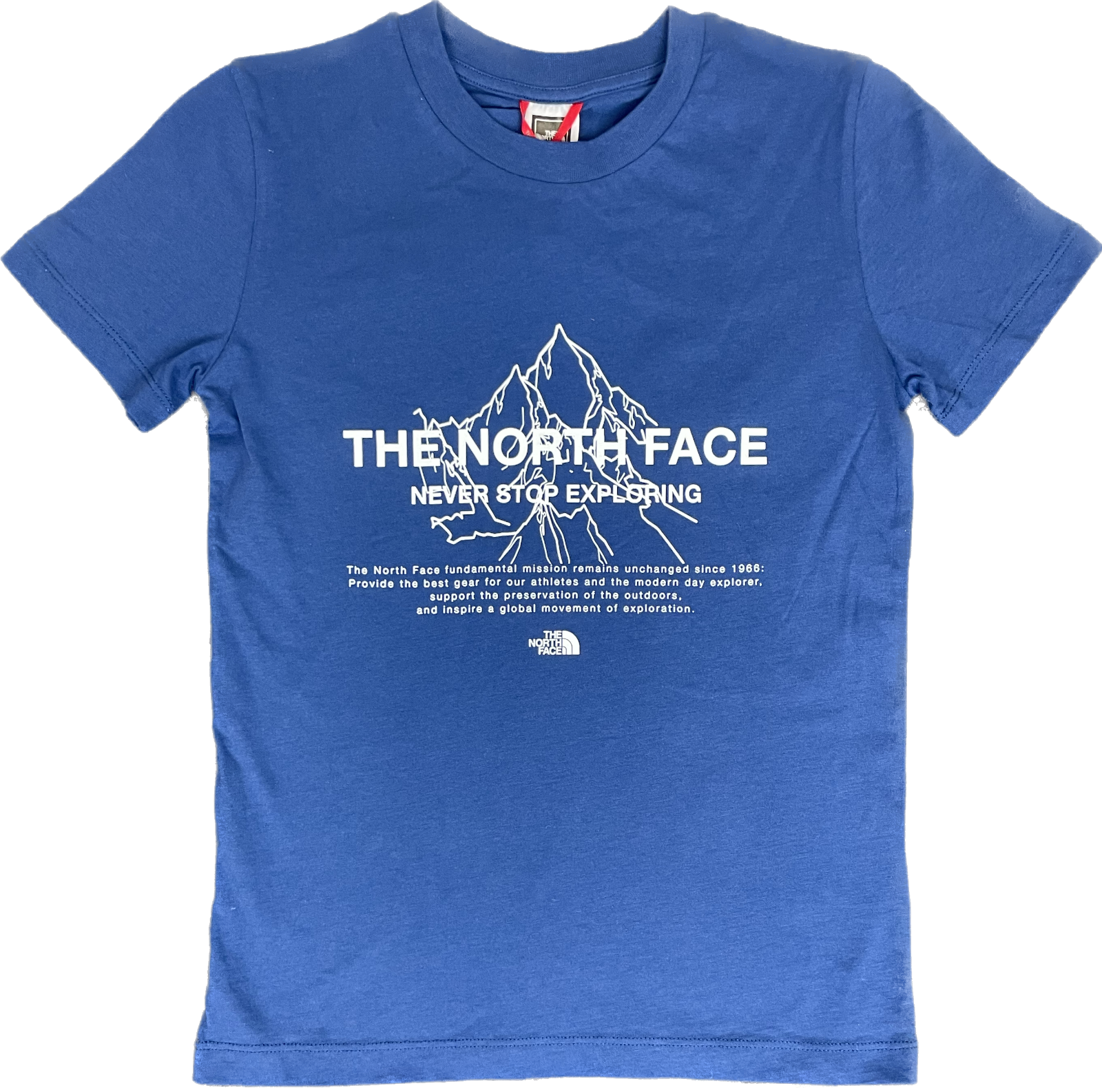 The North Face Kids Front Peak T-Shirt / Blue / Rrp £20