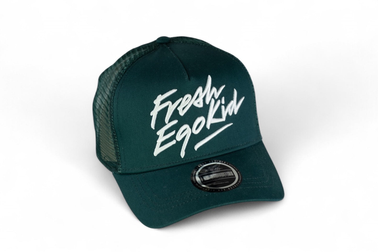 Fresh Ego Kid Script Trucker Cap / Green Yellow / RRP £28