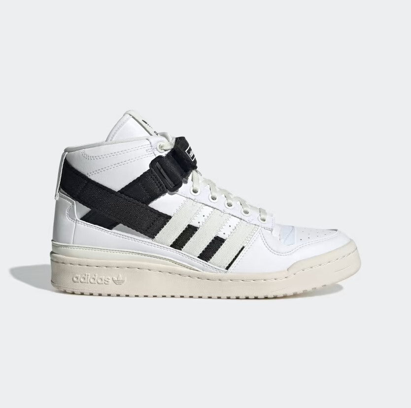 Adidas Mens Forum Mid Parley Trainers / White Black / RRP £90