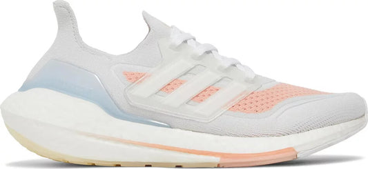 Adidas Womens Ultraboost 21 Trainer / White Glow Pink / BNIB / RRP £160