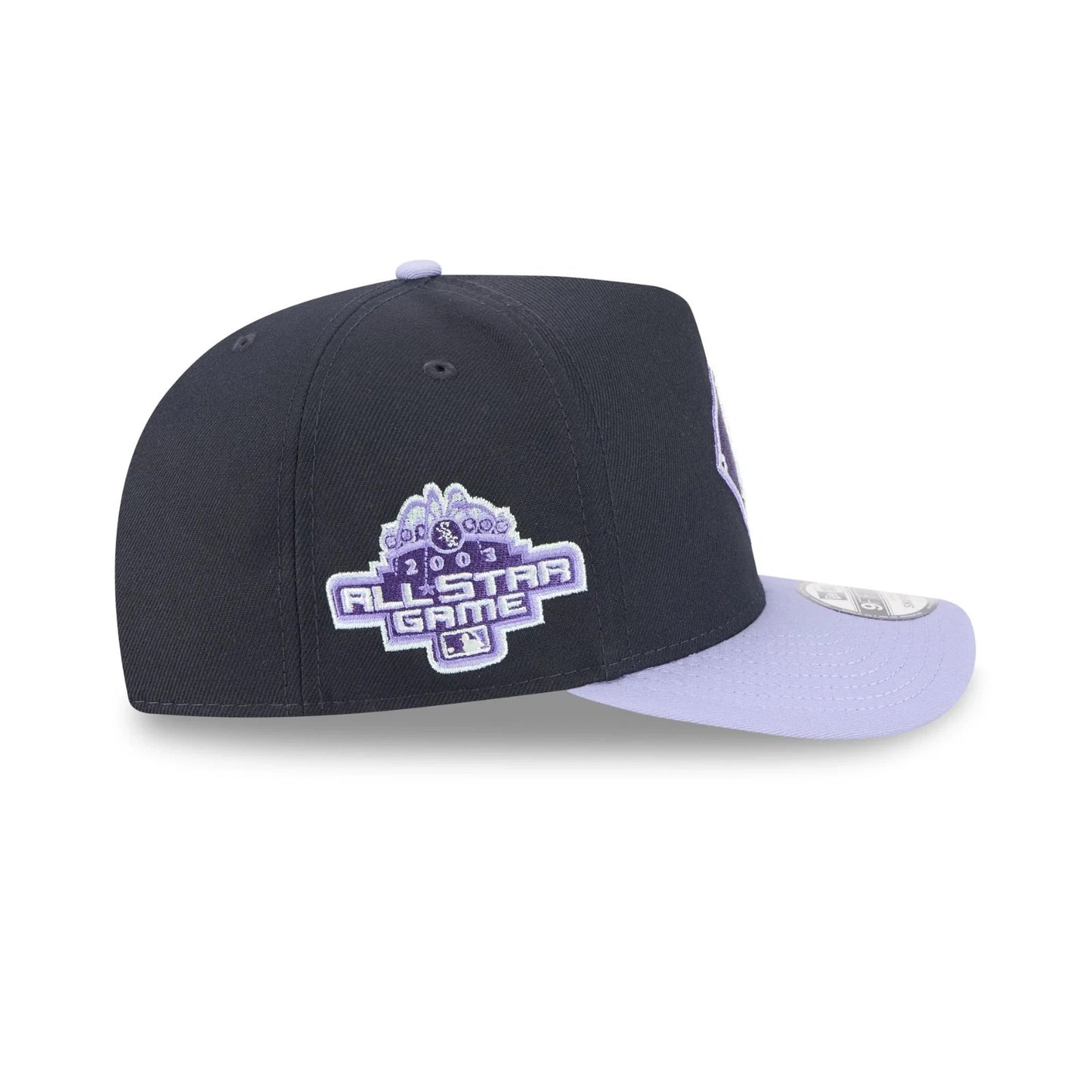 New Era Chicago White Sox 9Forty A-Frame Snapback Cap / Black Purple / RRP £27