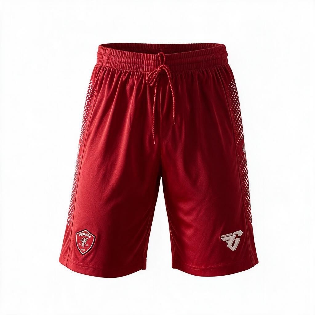 Perugia Frankie Garage Football Shorts / Red / RRP £25