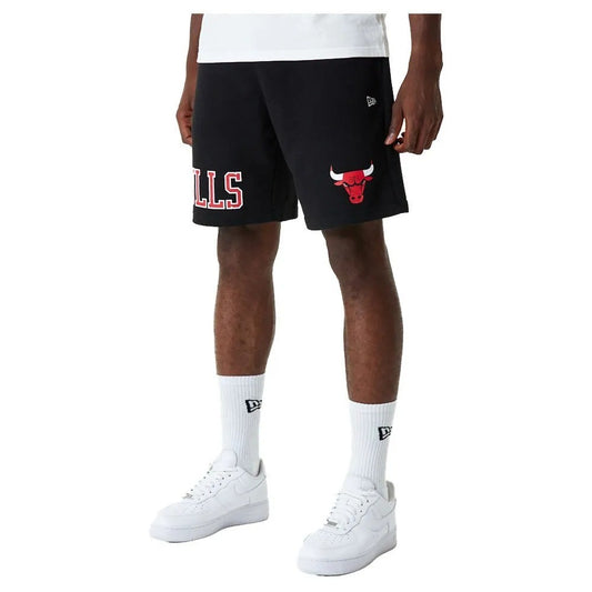 New Era Mens Chicago Bulls Team Logo Fleece Shorts / Black / RRP £45