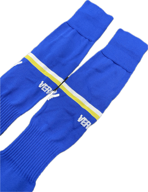 Macron Men's Hellas Verona Home Football Socks / 18-19 / Blue / RRP £15