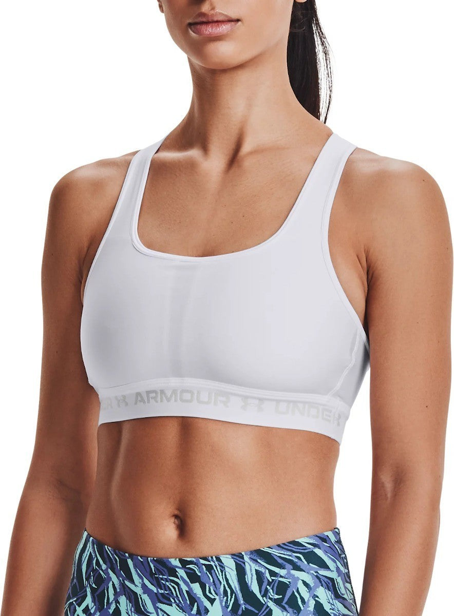 Under Armour Women's White Crossback Sports Bra / Gym Fitness / RRP £32