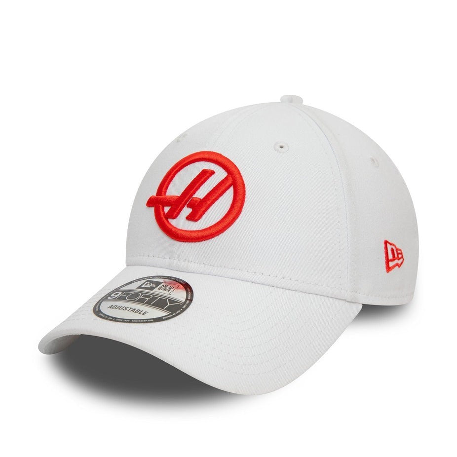 New Era Adult Haas F1 Team Essential 9Forty Cap / White Red / RRP £29