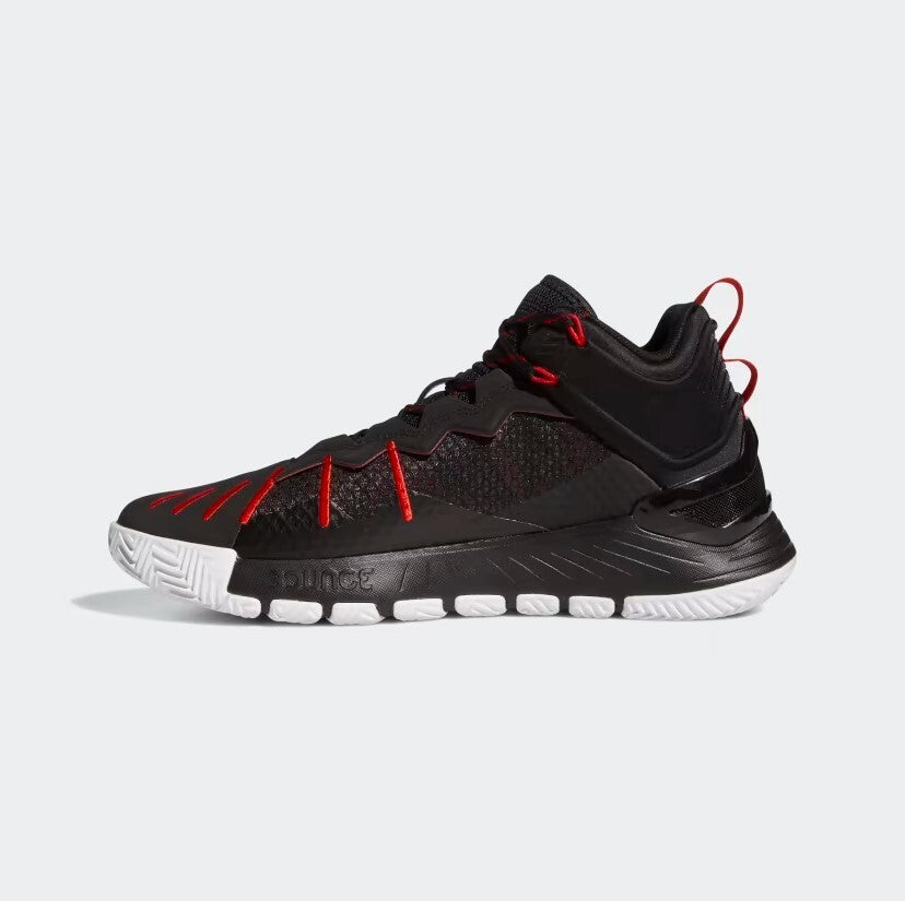 Adidas Mens D Rose Son of Chi Basketball Shoes / Black Red White / RRP £90
