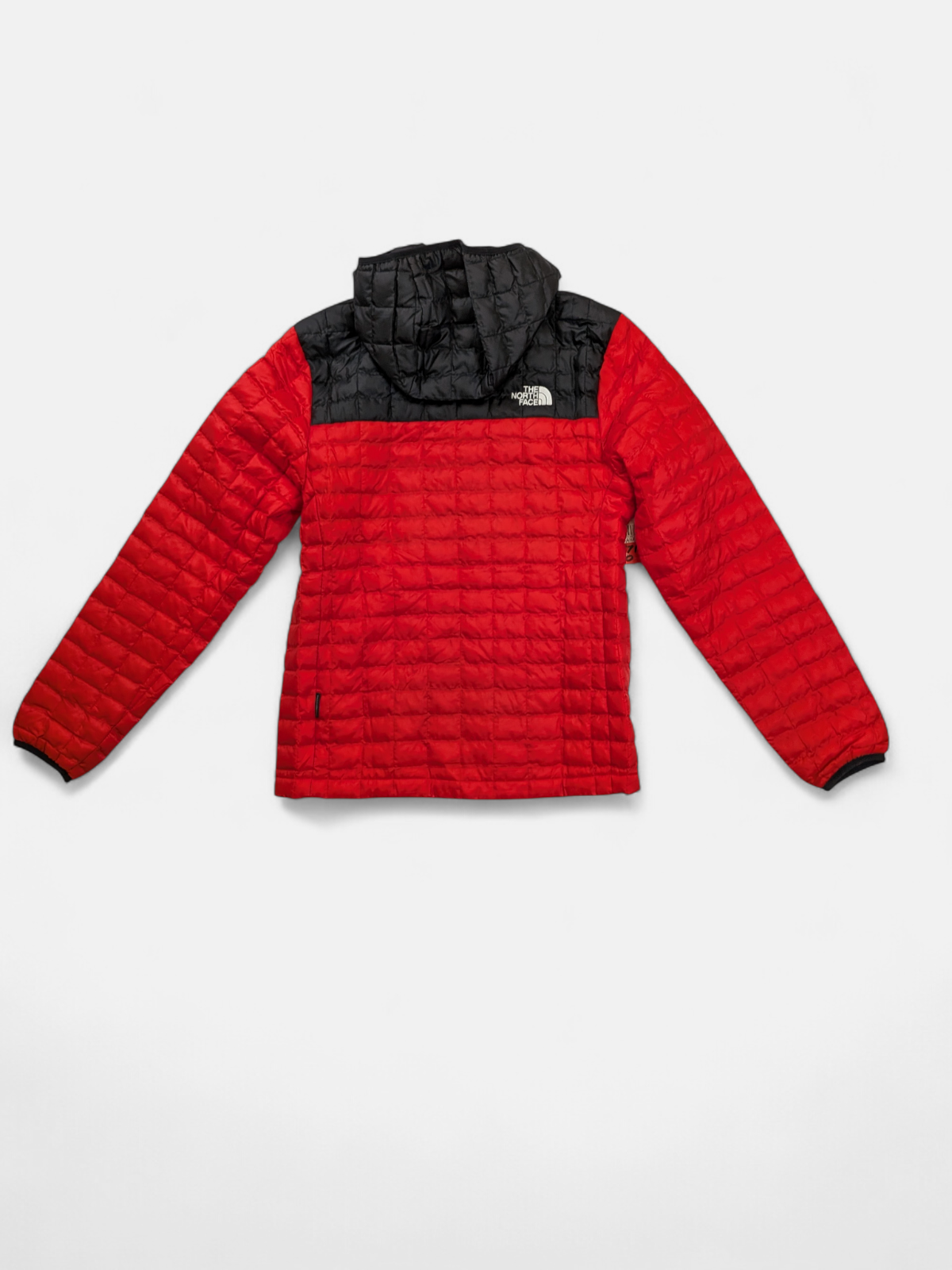 The North Face Womens Thermoball Hooded Puffer Jacket / Red Black / RRP £200