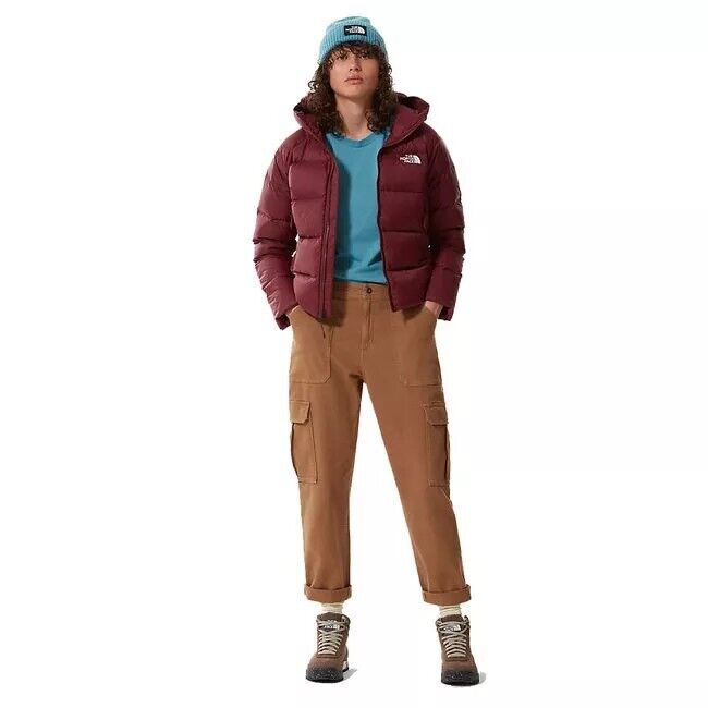 The North Face Womens Hyalite Down Hooded Puffer / Red / RRP £235