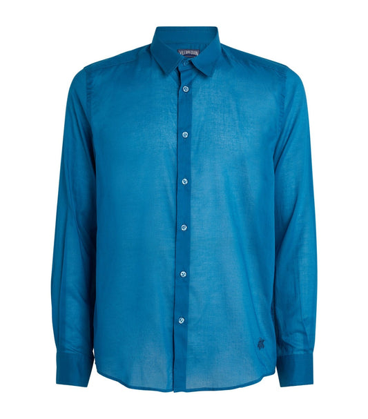 Vilebrequin Light Cotton Shirt / Unisex Caracal / Light Blue / RRP £165
