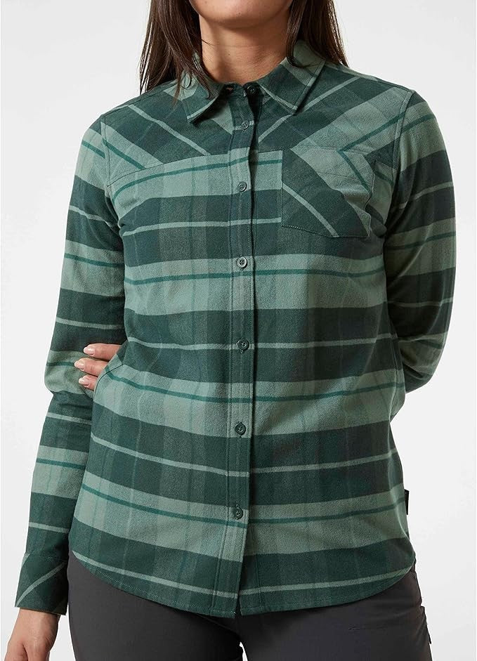 Helly Hansen Womens Classic Check Shirt / Green / RRP £75