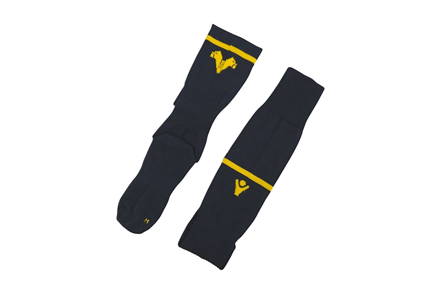 Macron 2018-19 Hella Verona Third Socks  / Mens / Black/Yellow / RRP £12.99
