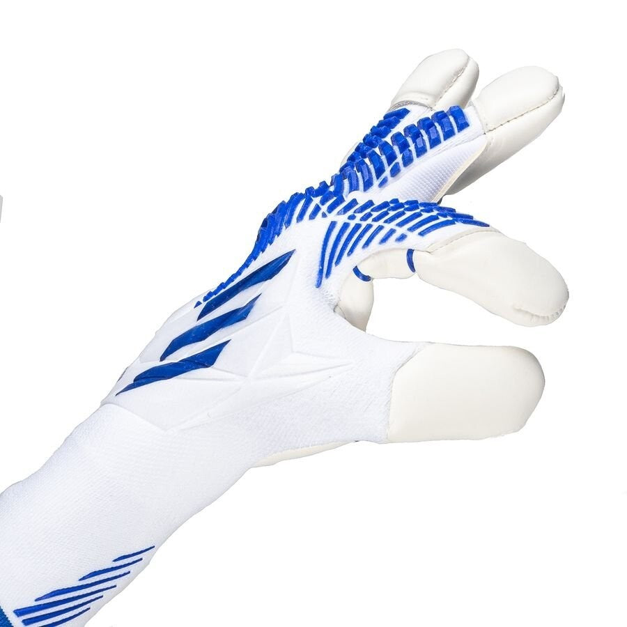 Adidas Predator Edge Hybrid Pro Goalkeeper Gloves / White Blue / RRP £100