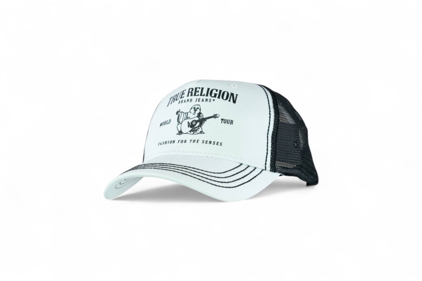 True Religion Core Trucker Cap / White Black / RRP £35