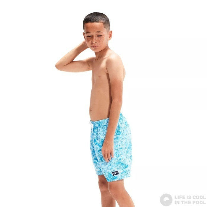 Speedo Boys Printed Swim Shorts / Blue / RRP £20