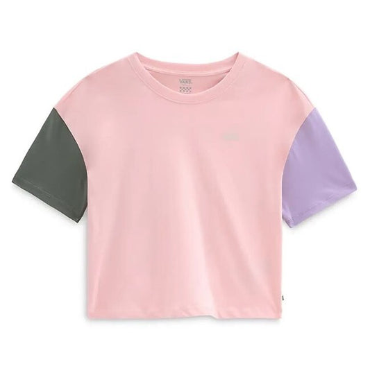 Vans Women Relaxed Boxy Colorblock Powder Pinktyme / Pink / RRP £25