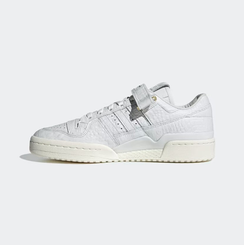 Adidas Mens Forum 84 Croc Skin Low Trainers / White / RRP £100