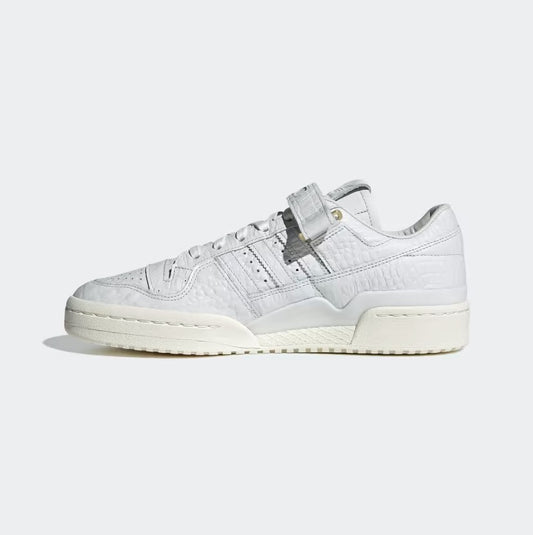 Adidas Mens Forum 84 Croc Skin Low Trainers / White / RRP £100