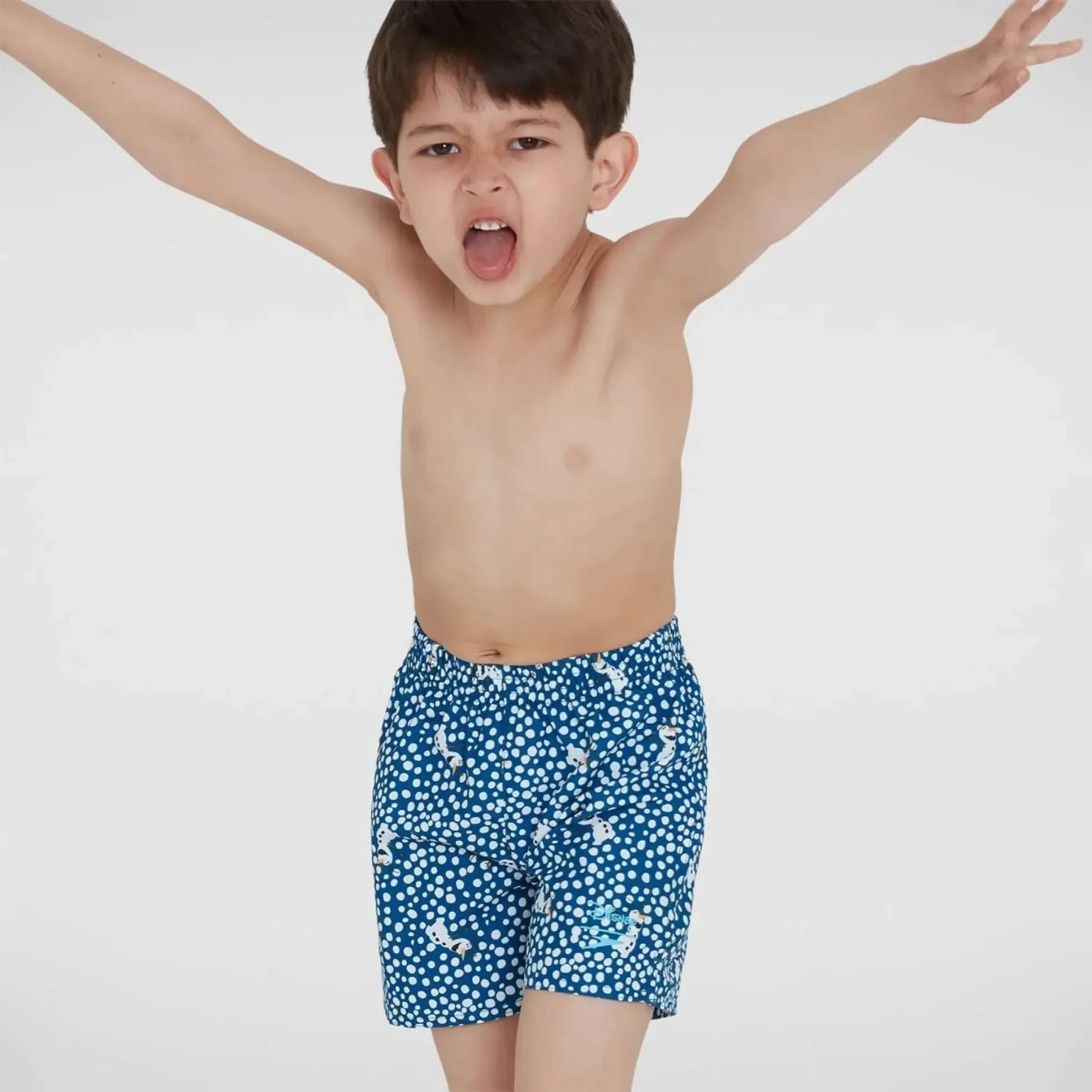 Speedo Boys Allover Swim Shorts / Blue / RRP £14
