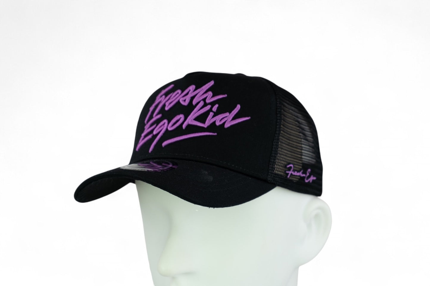 Fresh Ego Kid Script Trucker Cap / Black Pink / RRP £35