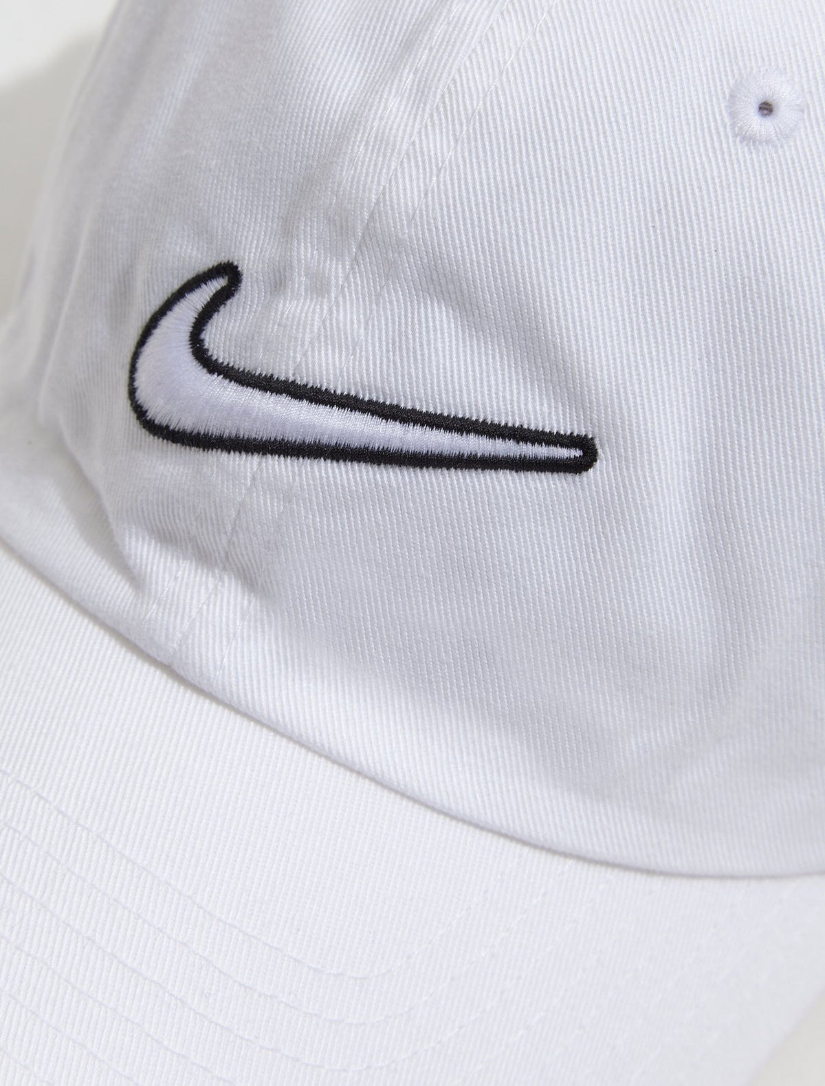 Nike Adult Heritage 86 Baseball Cap / White Black / RRP £24