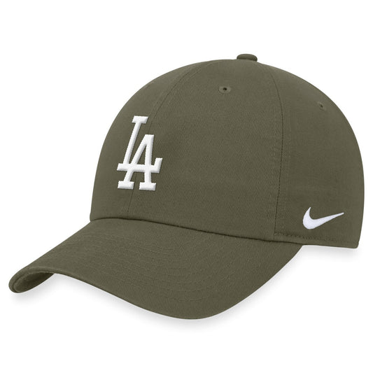 Nike Adult Los Angeles Dodgers MLB Relaxed Club Cap / Olive / RRP £22