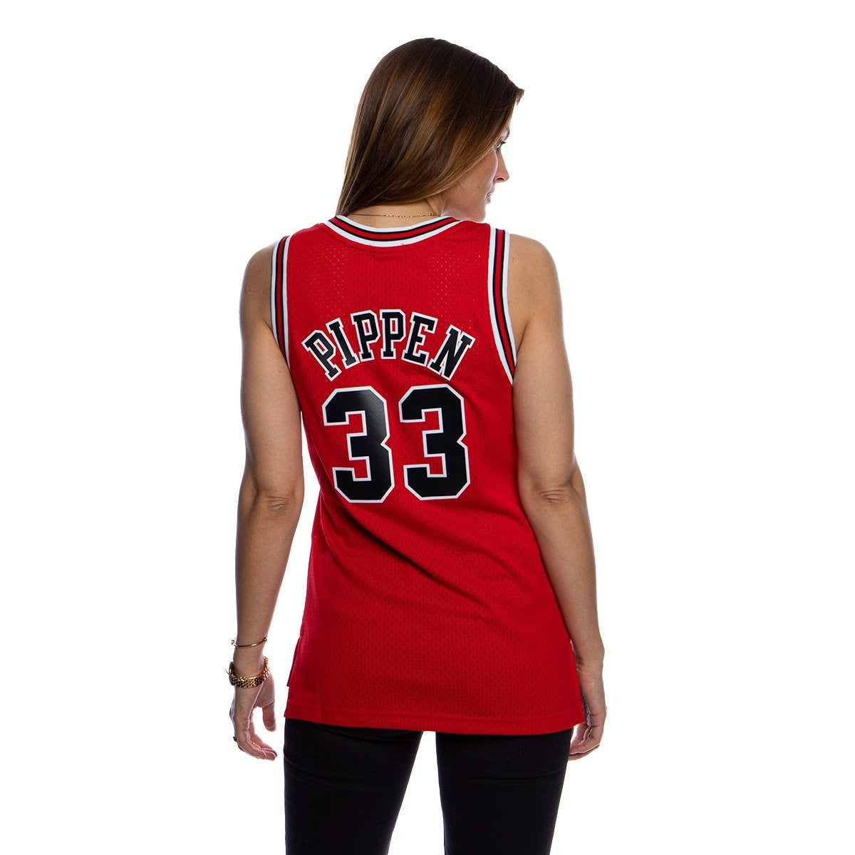 Mitchell & Ness Chicago Bulls Scottie Pippen Basketball Jersey / Red / RRP £95
