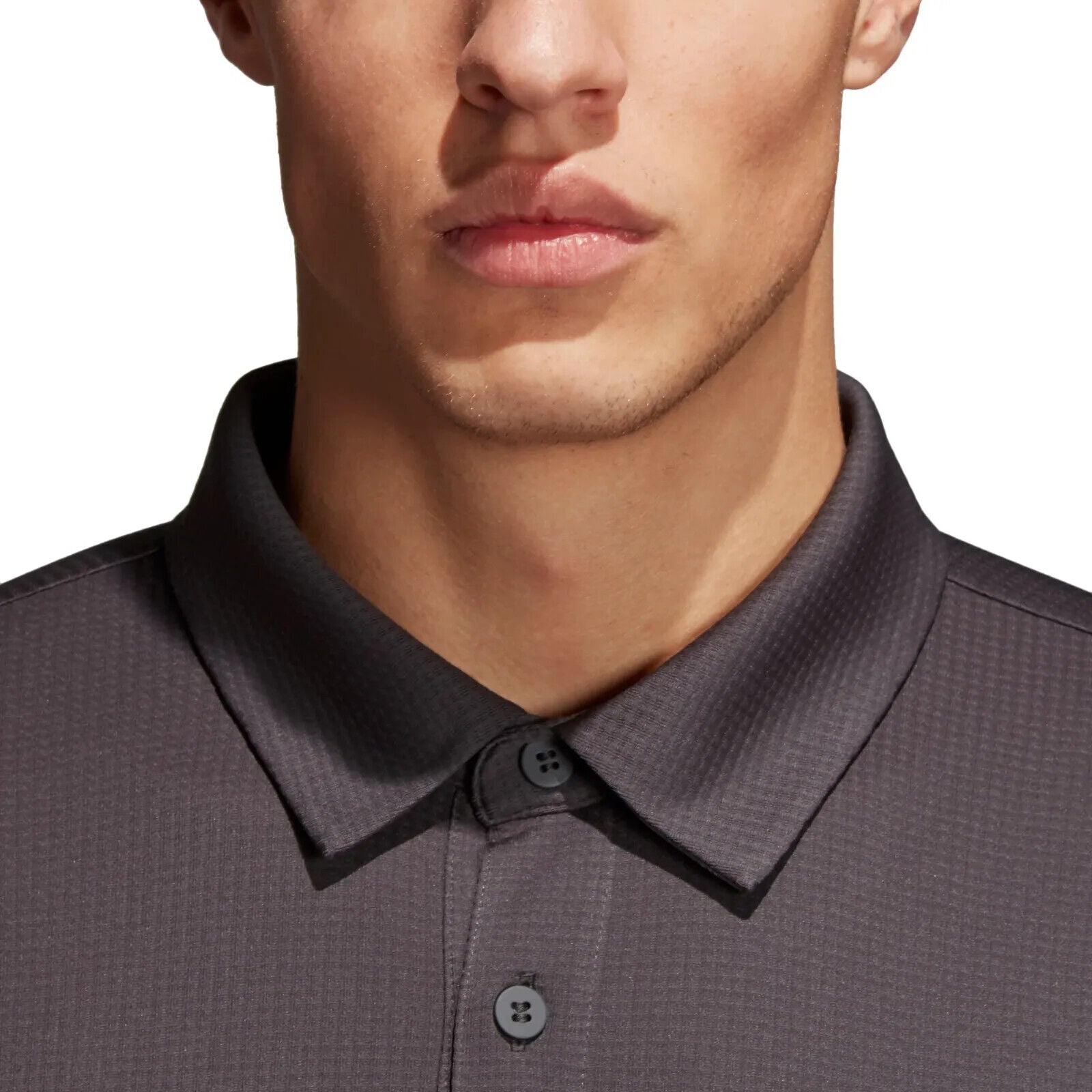 Adidas Mens Climachill Golf Tennis Polo / Carbon Black / Athletic Fit / RRP £45