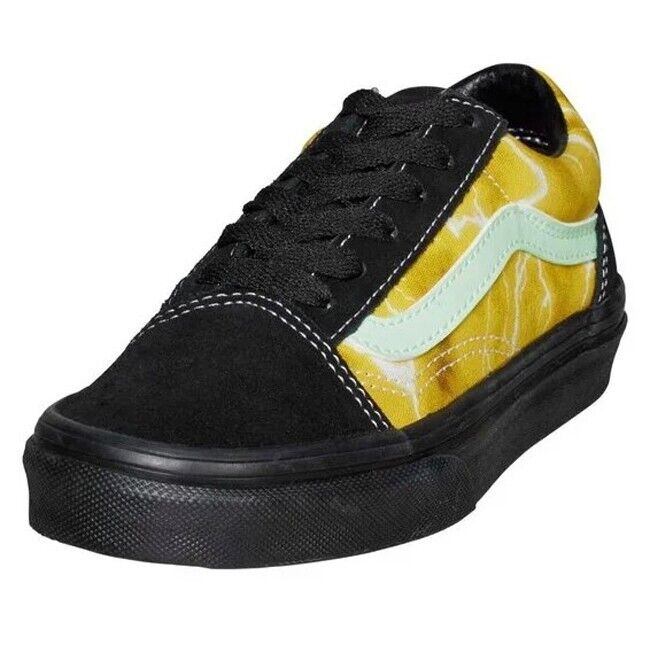 Vans Kids Old Skool Trainers / Glow Lightning Black / RRP £50