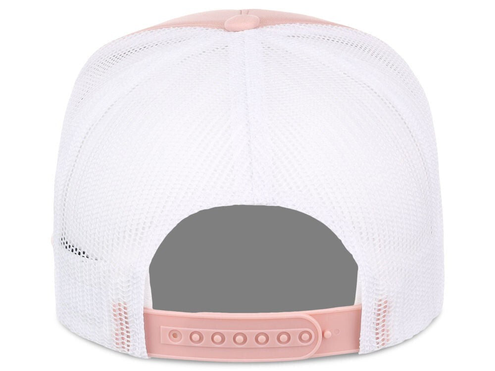 Unisex Plain Screen Foam Trucker Hat / Rose White / £20