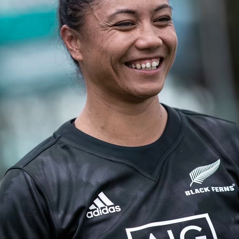 Adidas Womens Black Ferns Rugby Replica Home Jersey / Black / RRP £75