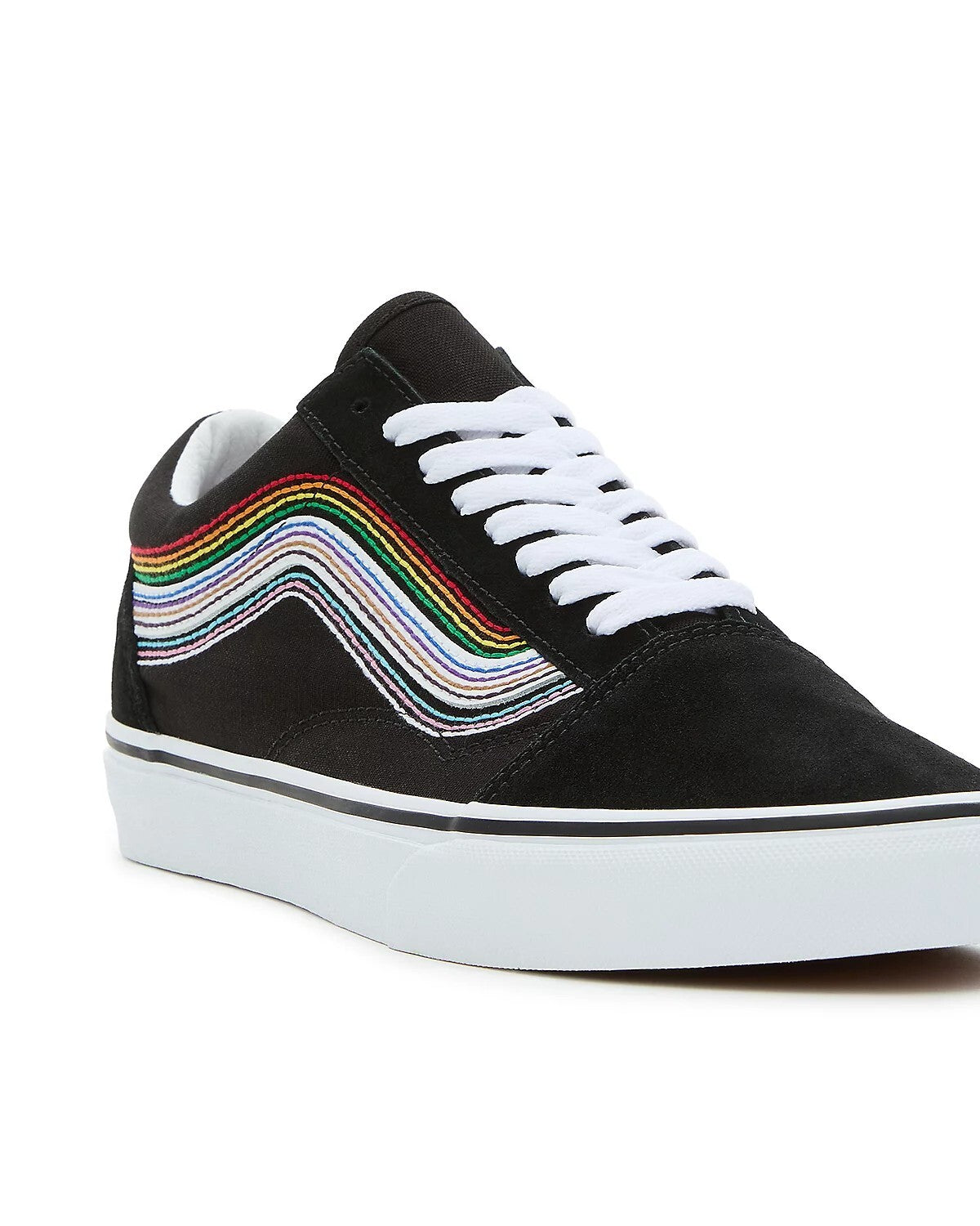 Vans Unisex Pride Old Skool Trainers / Black Rainbow / RRP £75