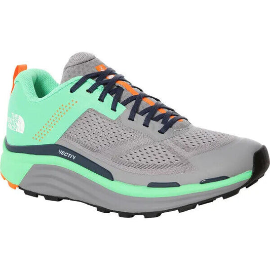 The North Face Men’s Vectiv Enduris– Meld Grey/Chlorophyll Green, Trail Shoes