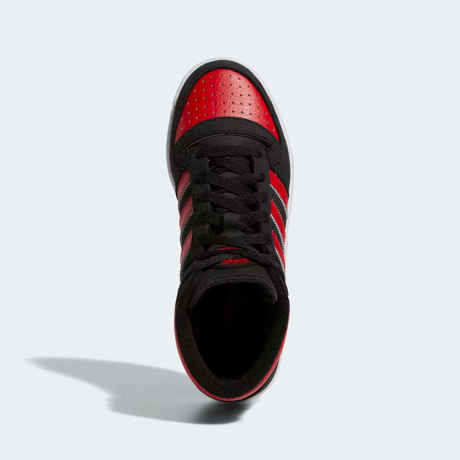 Adidas Kids High Top Trainers / Top Ten / Black Red / RRP £65