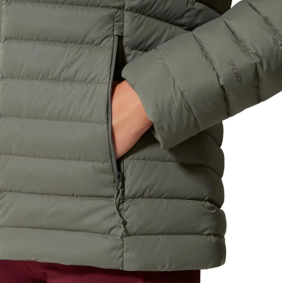 The North Face Women’s Stretch Down Jacket – Thyme, Breathable, Non-PFC DWR