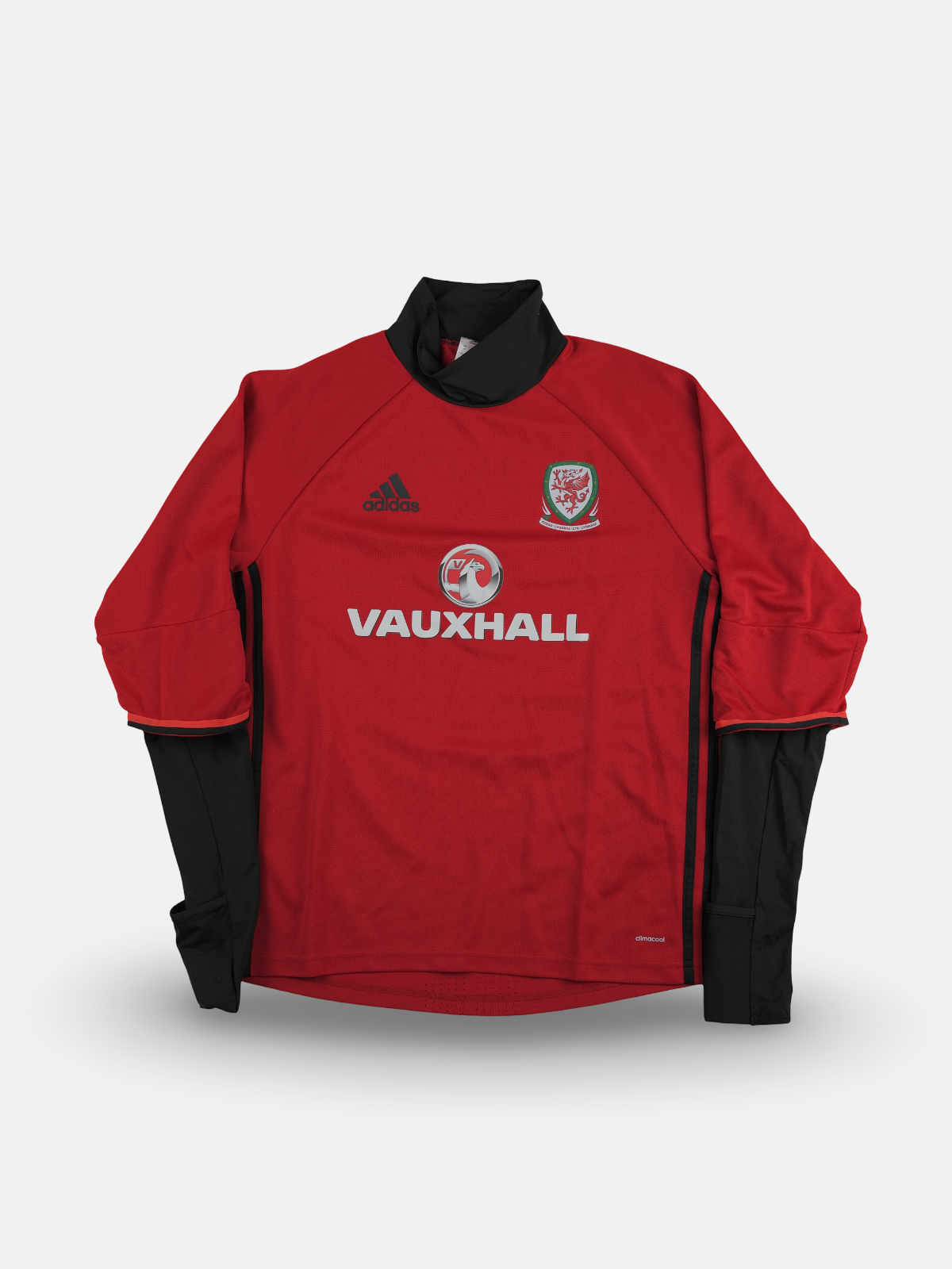 Adidas Mens 2016-17 Wales Player Issue Football Training Top / Red / RRP £64.99