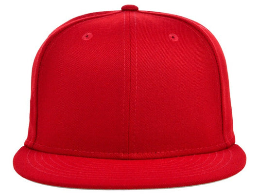 Red Snapback Cap / Unisex Plain Hat / RRP £22