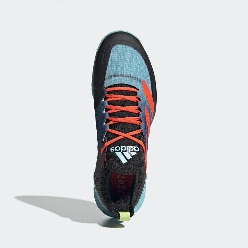 Adidas Mens Adizero Ubersonic 4 Tennis Shoes / Black Aqua / RRP £130